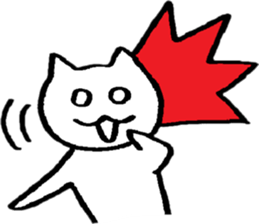 Happy Nyanko's loose sticker sticker #15087194