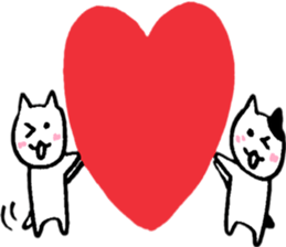 Happy Nyanko's loose sticker sticker #15087197