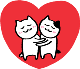 Happy Nyanko's loose sticker sticker #15087198