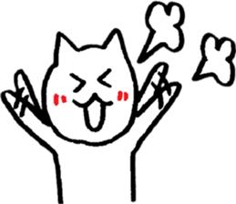 Happy Nyanko's loose sticker sticker #15087207