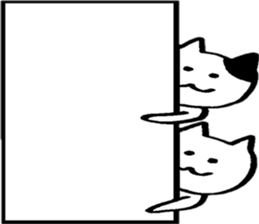 Happy Nyanko's loose sticker sticker #15087210