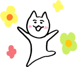 Happy Nyanko's loose sticker sticker #15087213