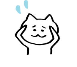 Happy Nyanko's loose sticker sticker #15087220