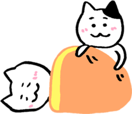 Happy Nyanko's loose sticker sticker #15087225