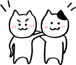 Happy Nyanko's loose sticker sticker #15087227
