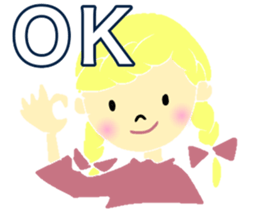 Cute and nice girl sticker #15087697