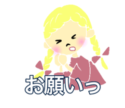 Cute and nice girl sticker #15087700