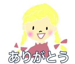 Cute and nice girl sticker #15087702