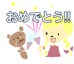 Cute and nice girl sticker #15087708