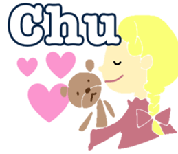 Cute and nice girl sticker #15087717