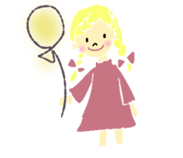 Cute and nice girl sticker #15087722