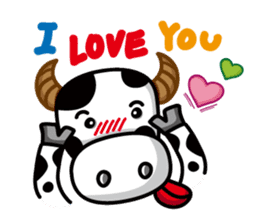 Moo Moo cow sticker #15087805