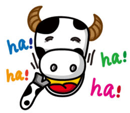 Moo Moo cow sticker #15087806