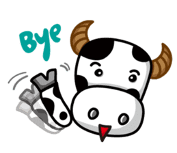 Moo Moo cow sticker #15087808