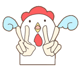 Surreal chicken! sticker #15087989