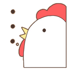Surreal chicken! sticker #15087991