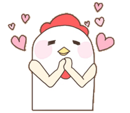 Surreal chicken! sticker #15087993