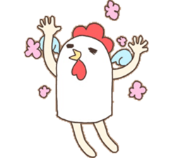Surreal chicken! sticker #15087994
