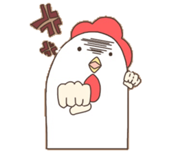 Surreal chicken! sticker #15087995