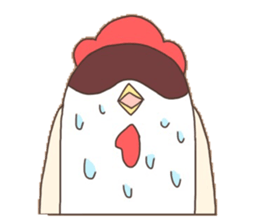 Surreal chicken! sticker #15087996