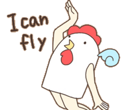 Surreal chicken! sticker #15088000