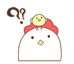 Surreal chicken! sticker #15088001