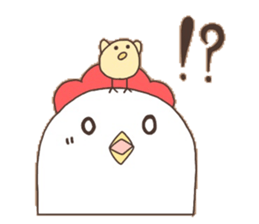 Surreal chicken! sticker #15088002