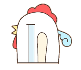 Surreal chicken! sticker #15088005
