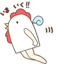 Surreal chicken! sticker #15088007