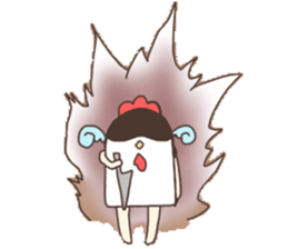 Surreal chicken! sticker #15088008