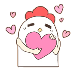 Surreal chicken! sticker #15088009