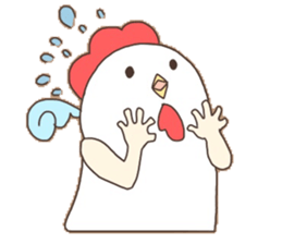 Surreal chicken! sticker #15088010