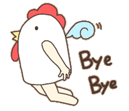 Surreal chicken! sticker #15088016