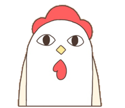 Surreal chicken! sticker #15088021