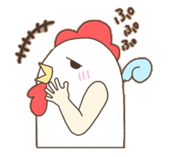 Surreal chicken! sticker #15088026