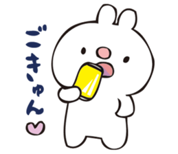 rabbit and octopus3 sticker #15088408