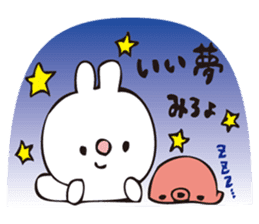 rabbit and octopus3 sticker #15088426