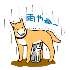 Close dog&cat Revise sticker #15089657