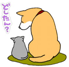 Close dog&cat Revise sticker #15089658