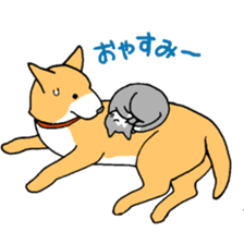 Close dog&cat Revise sticker #15089659