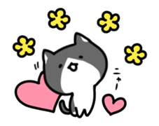 hacchan the kitten in motion! sticker #15089661