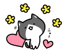 hacchan the kitten in motion! sticker #15089661