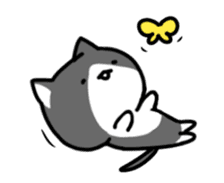 hacchan the kitten in motion! sticker #15089662