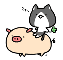 hacchan the kitten in motion! sticker #15089665