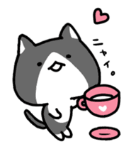 hacchan the kitten in motion! sticker #15089666