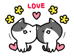 hacchan the kitten in motion! sticker #15089667