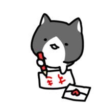 hacchan the kitten in motion! sticker #15089668