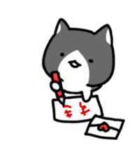 hacchan the kitten in motion! sticker #15089668