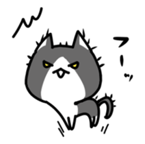 hacchan the kitten in motion! sticker #15089672