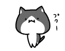 hacchan the kitten in motion! sticker #15089673